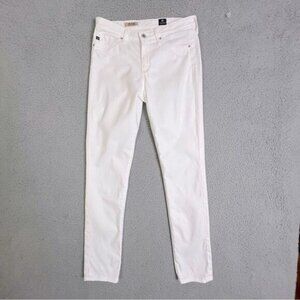 ADRIANO GOLDSCHMIED WOMENS SKINNY WHITE PANTS SIZE 28R